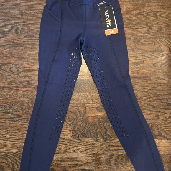 Kerrits Activewear Coolcore® Silicone Full Leg Riding Tech Tight NIGHTSKY / XS - Picture 2 of 4